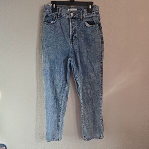 PacSun High Rise Straight Leg Jeans - Acid Wash - Size 25